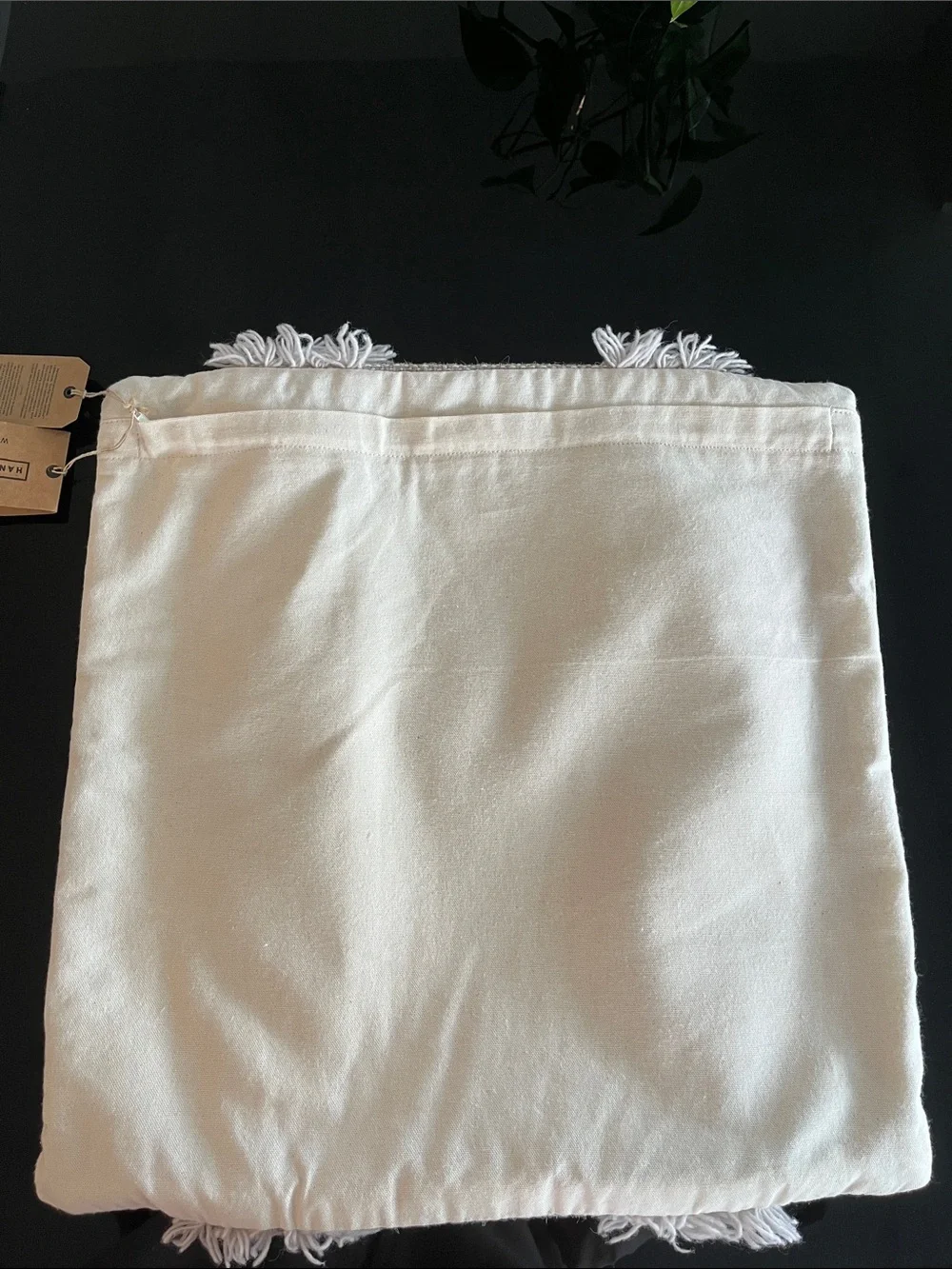 West Elm Neutral Handwoven Accent Pillow Cover